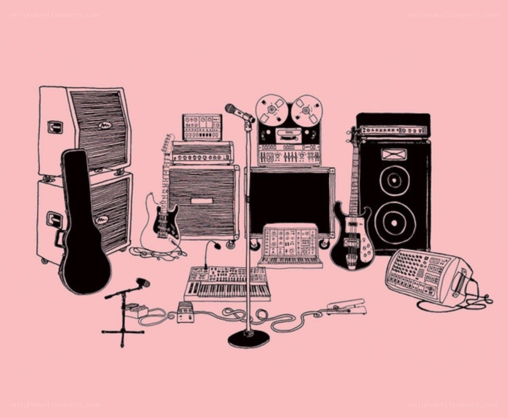 music equipment illustration