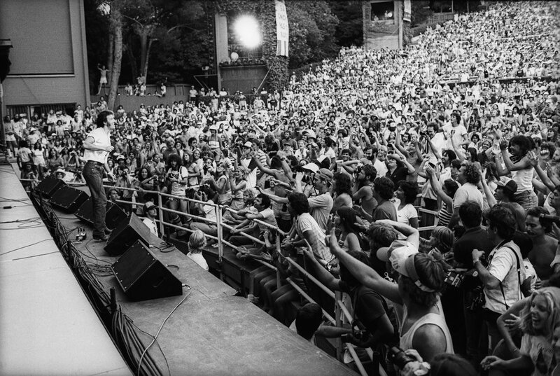 Music festival crowd