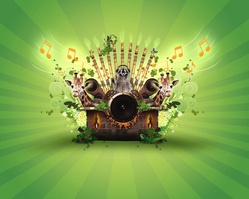 Music festival with animals
