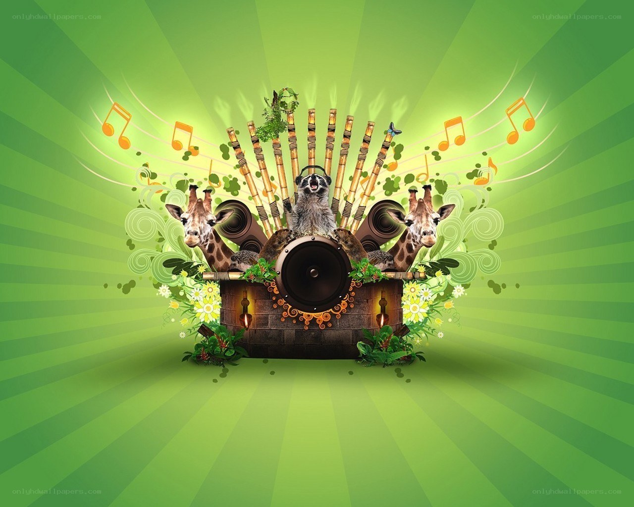 Music festival with animals