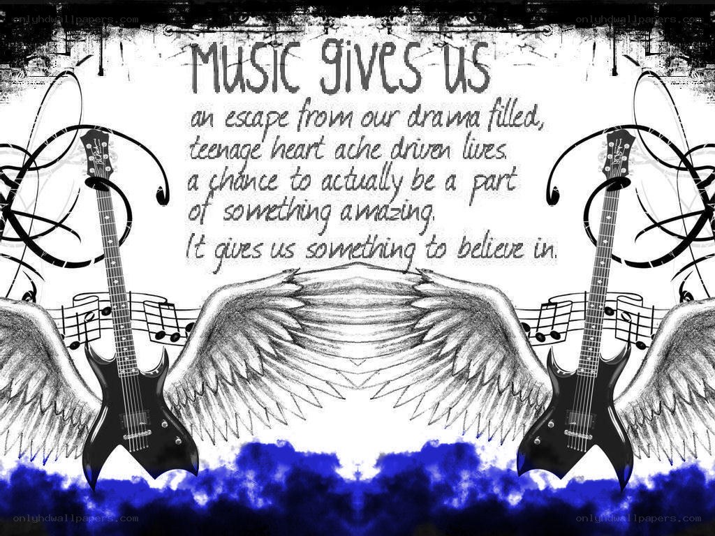 Music gives us hope