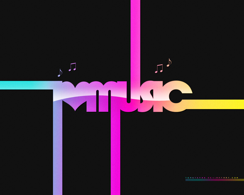 Music graphic with notes