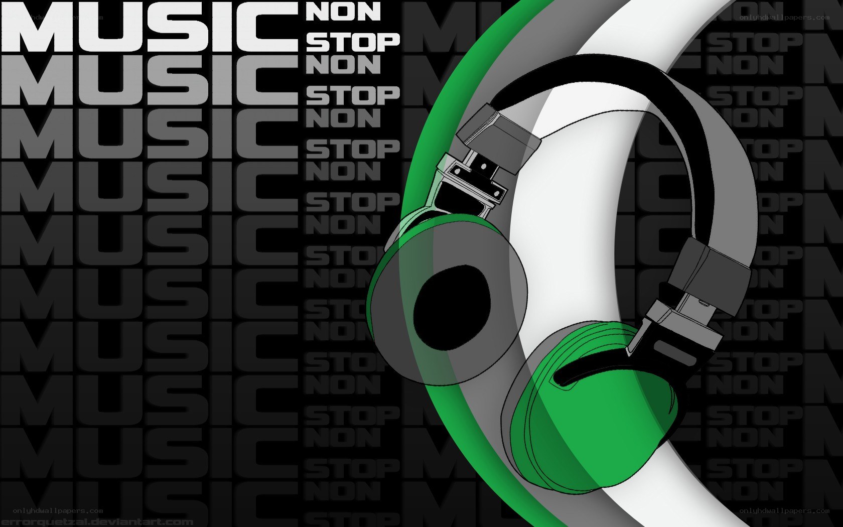 Music headphones art