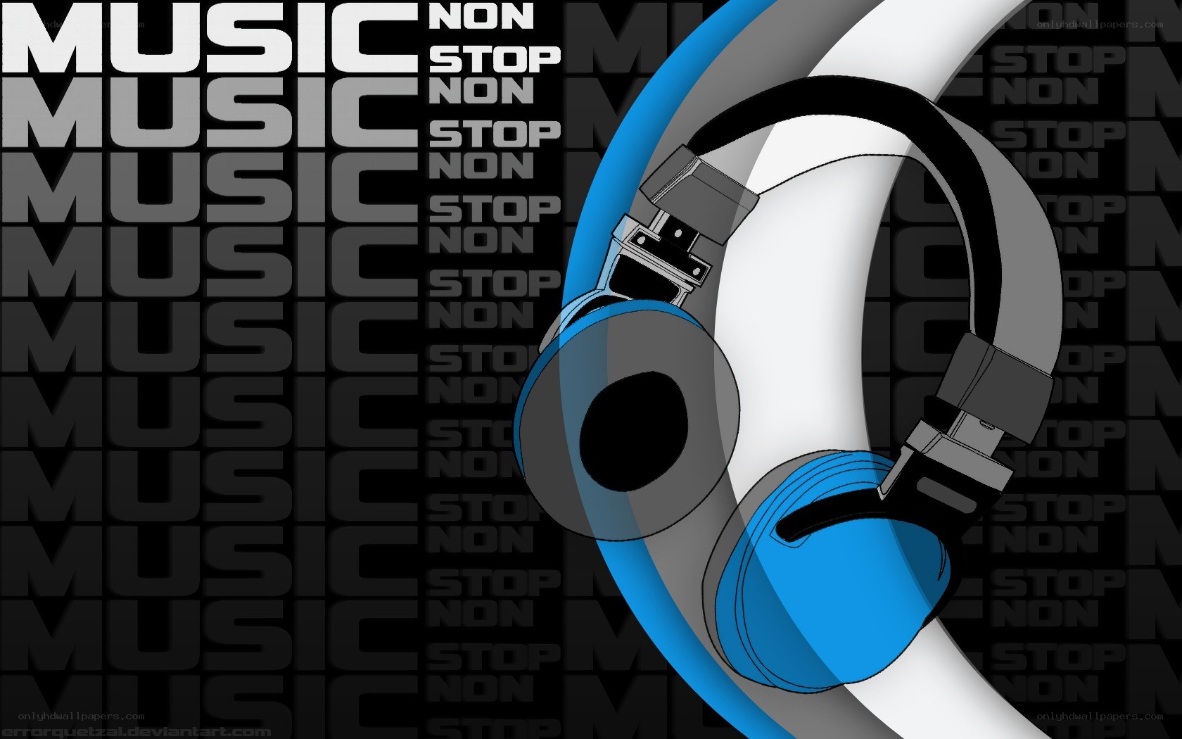 Music headphones wallpaper