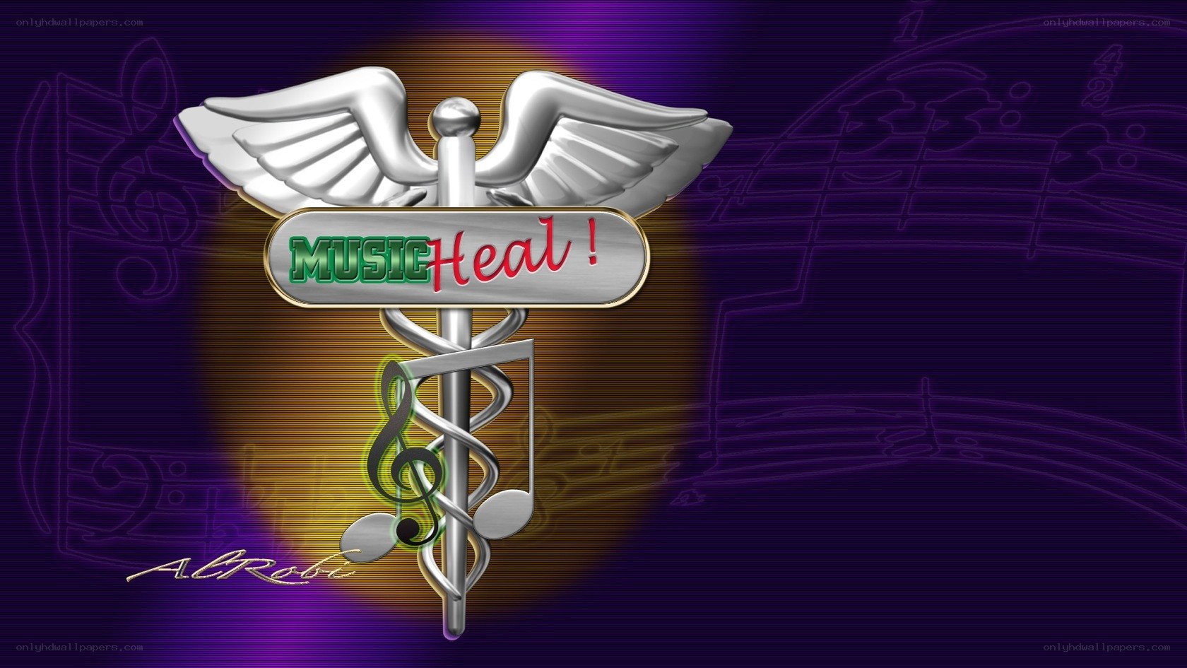 Music Heal logo design
