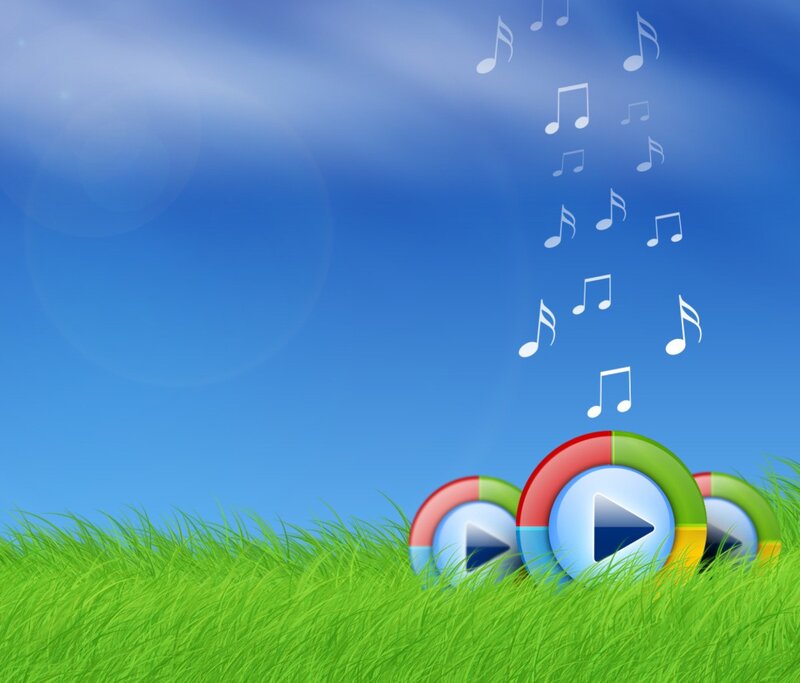 Music Icons in Grass