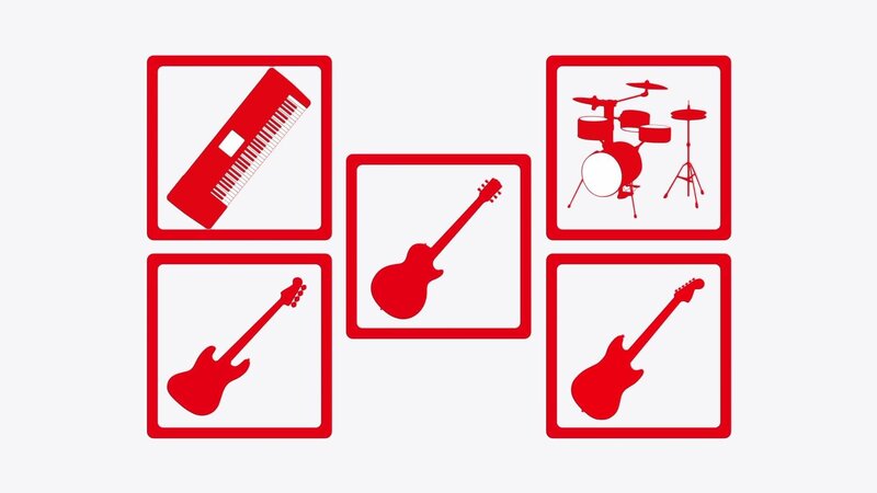 music instruments icons