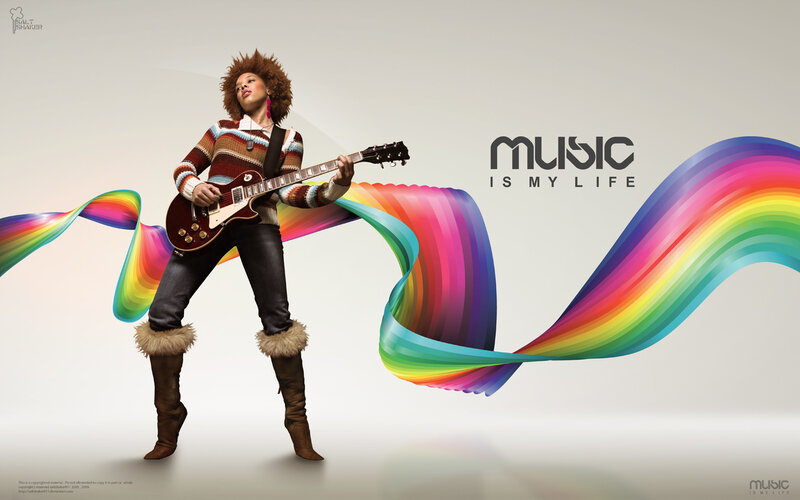 music is my life poster