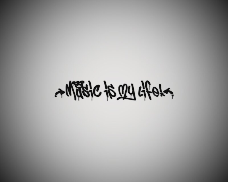 Music is my life text