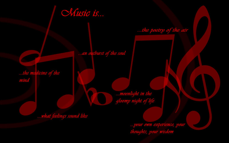 Music is poetry of the soul