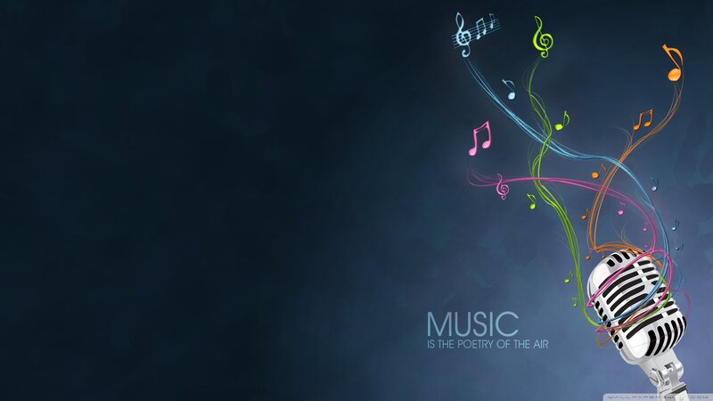 Music microphone with notes