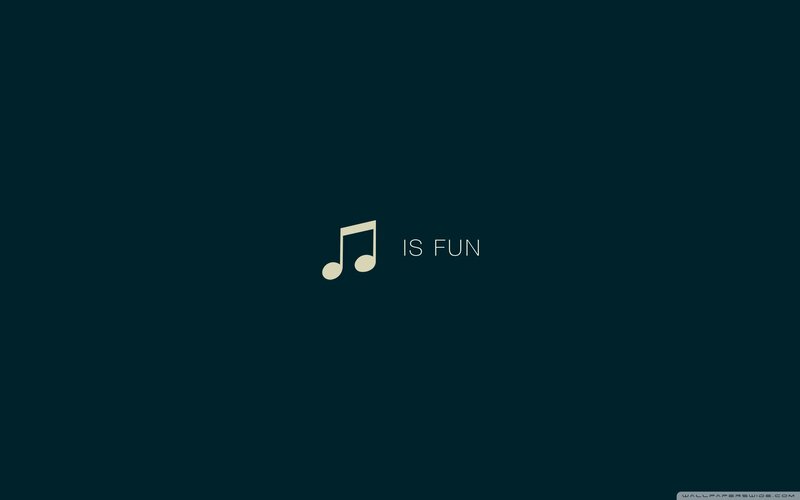 Music Note and Text
