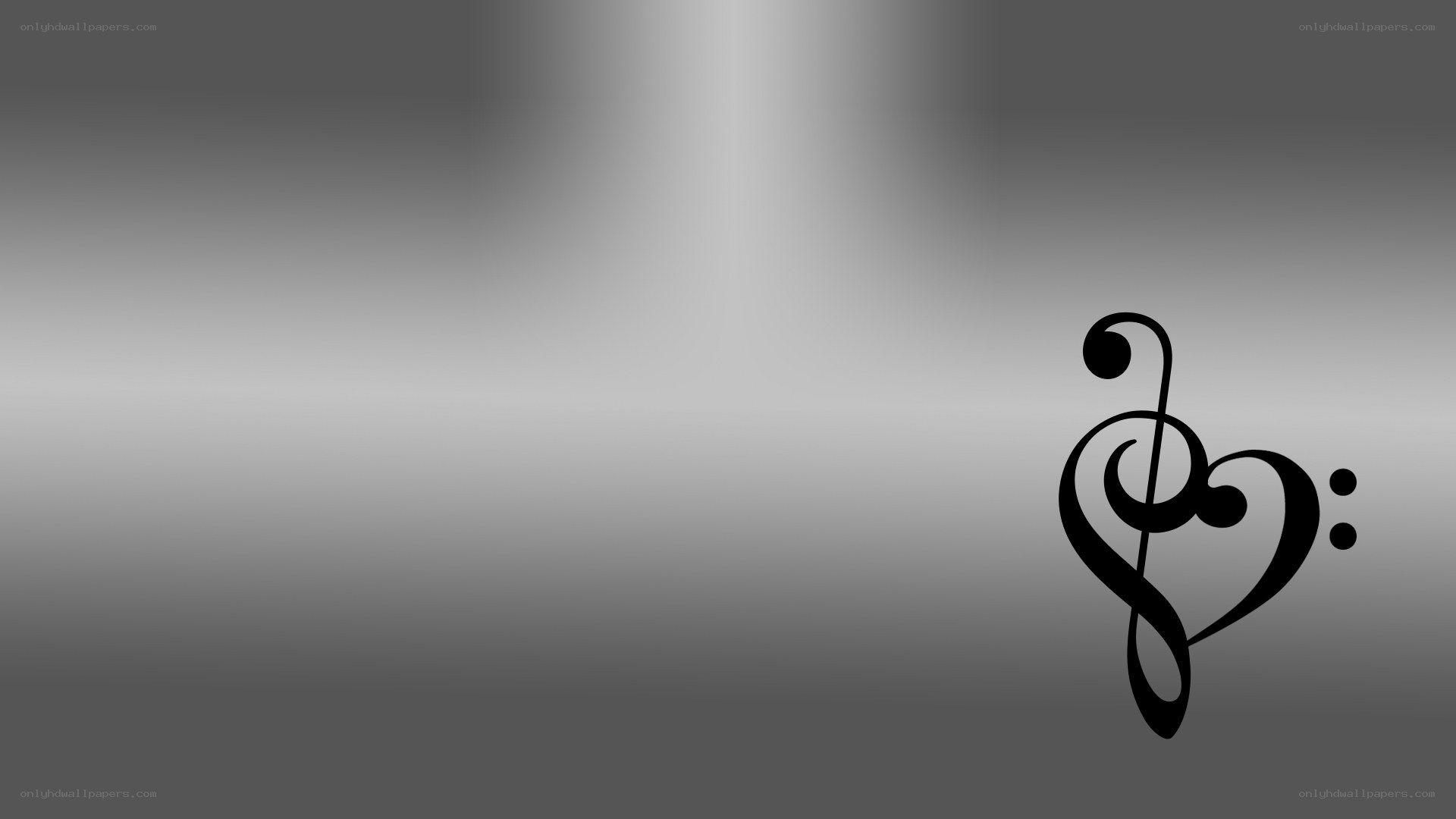 music note heart design