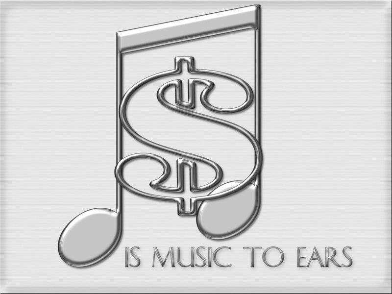 music note with dollar sign