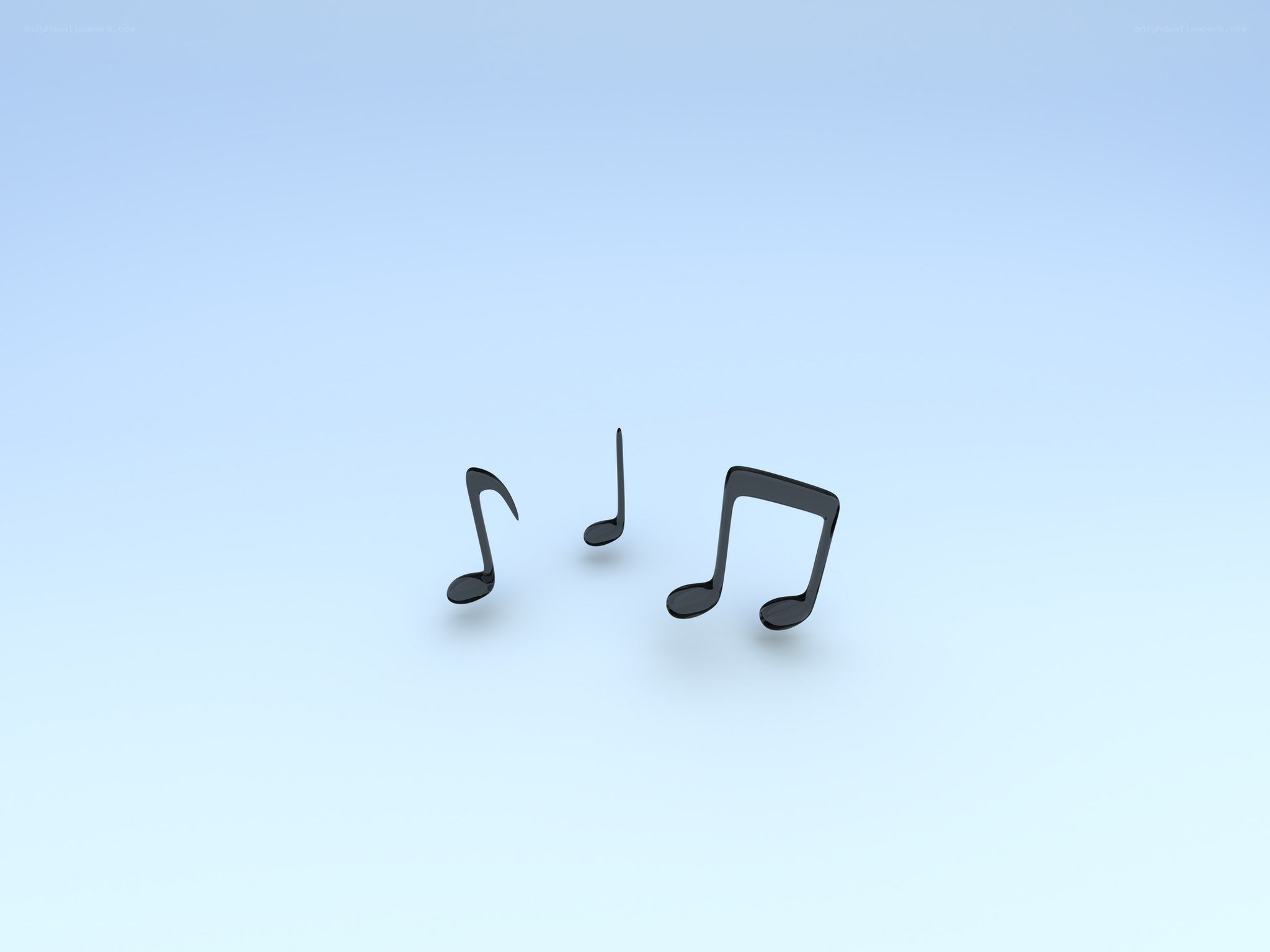 music notes on blue background