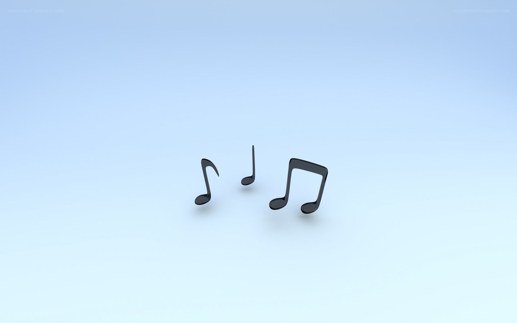 music notes on blue