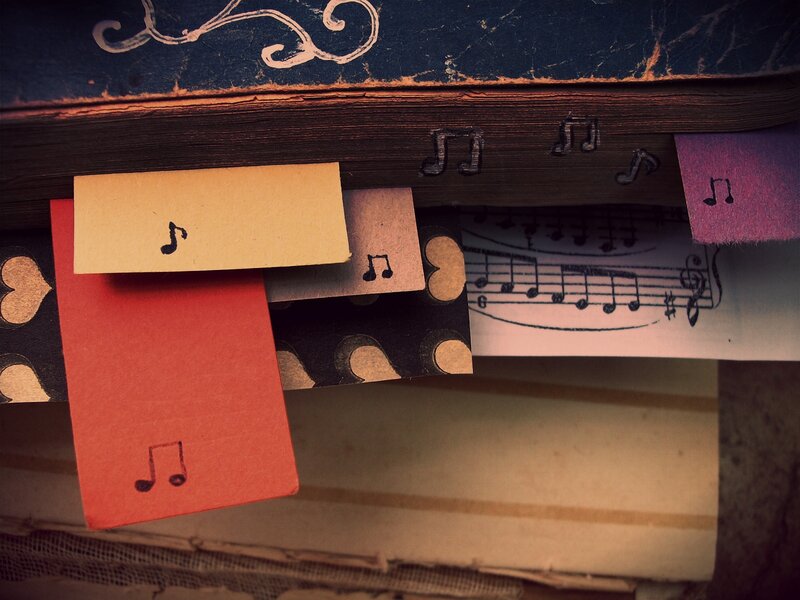Music Notes on Paper