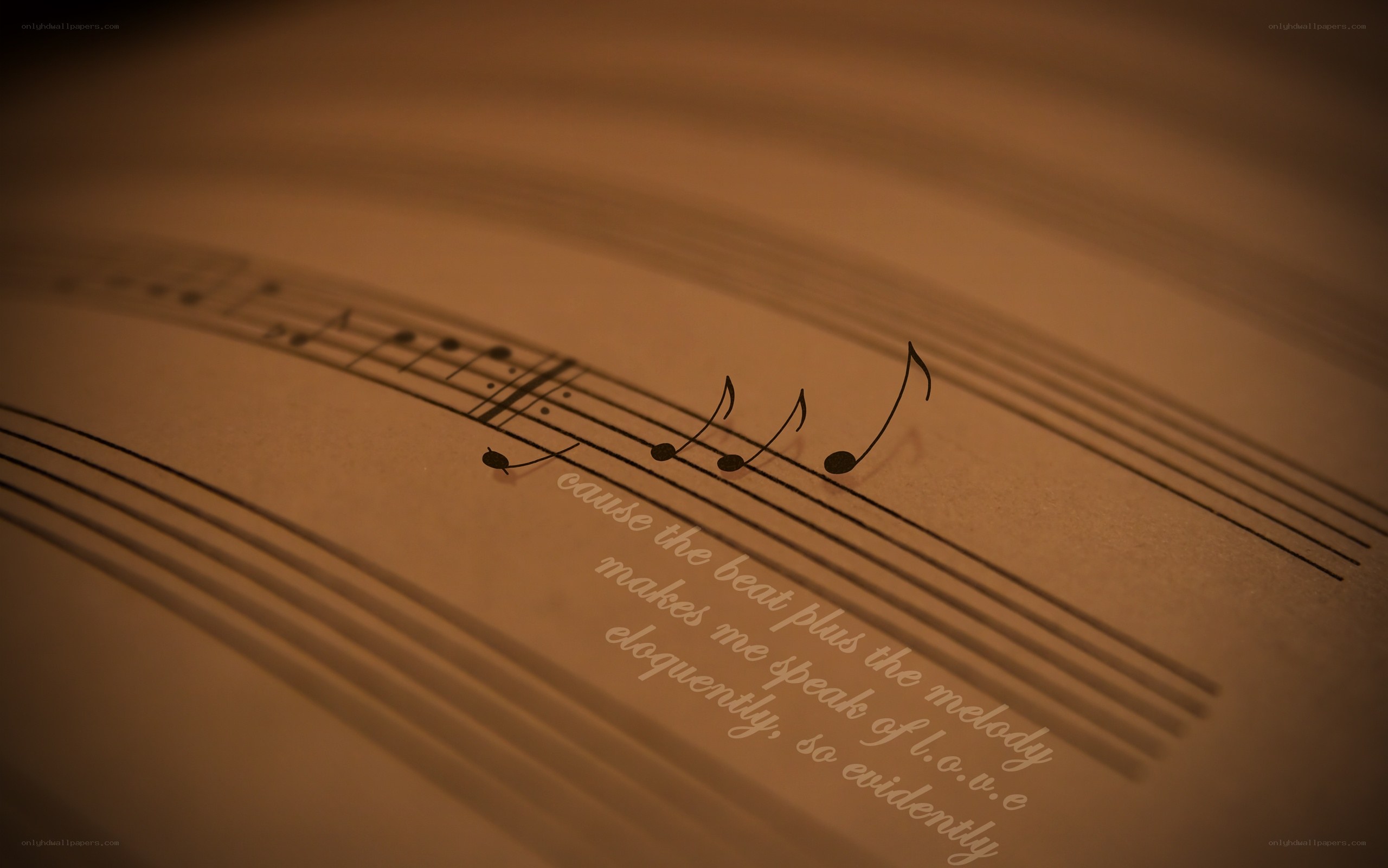 Music notes on sheet music