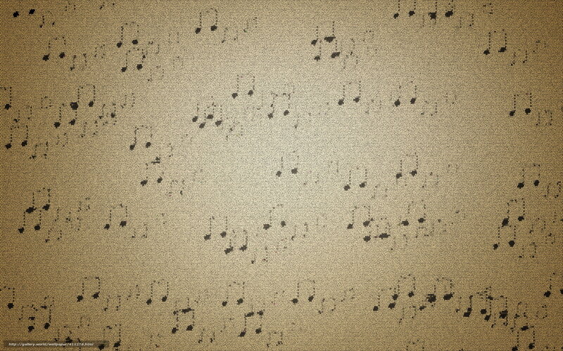 Music Notes on Textured Background — Brown