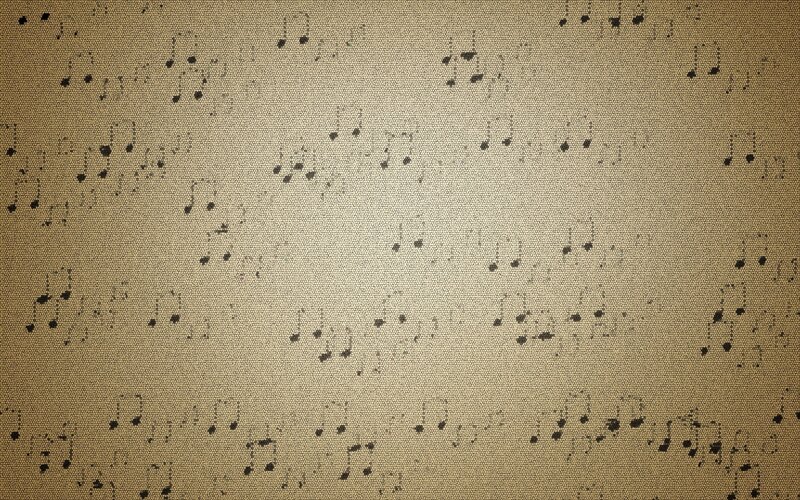 music notes on textured background