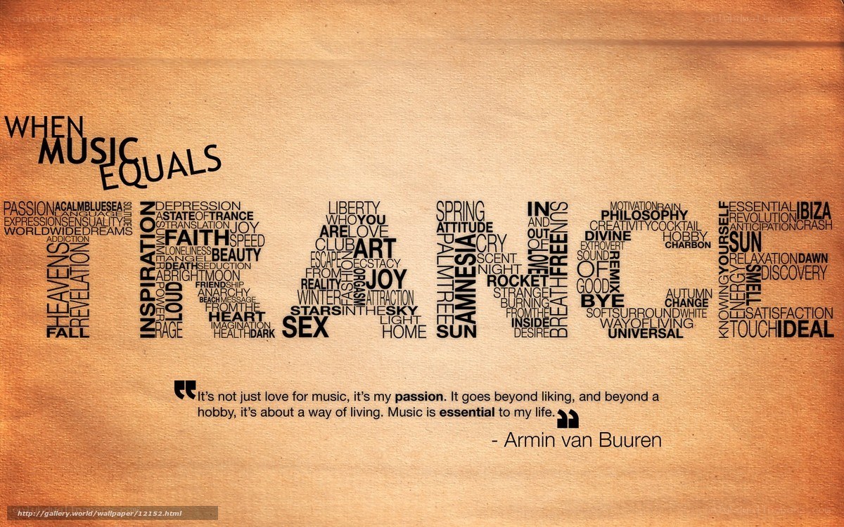 Music passion word art