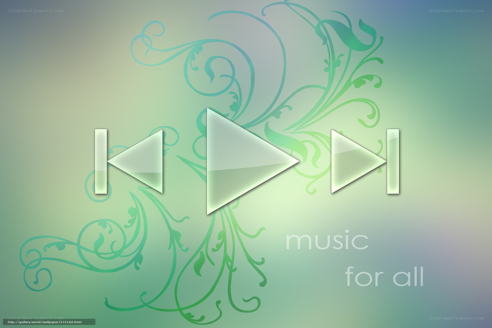 music player controls wallpaper