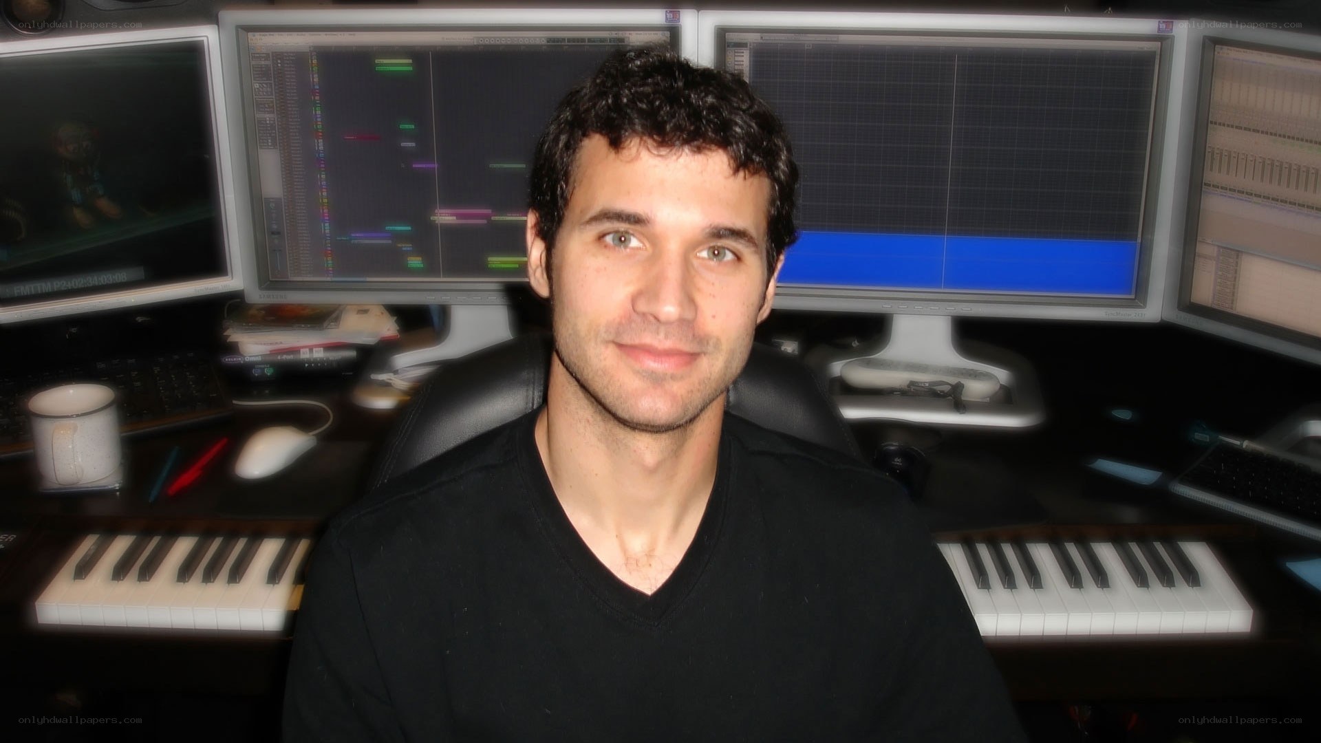 music producer in studio