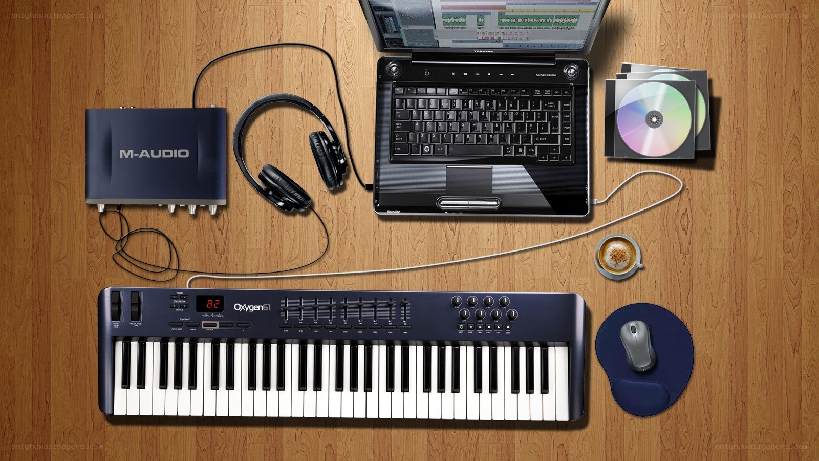 music production setup