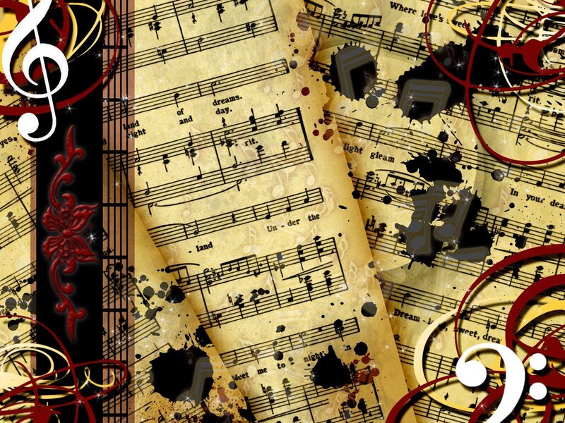 Music Sheet Collage