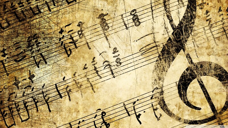 Music Sheet with Treble Clef