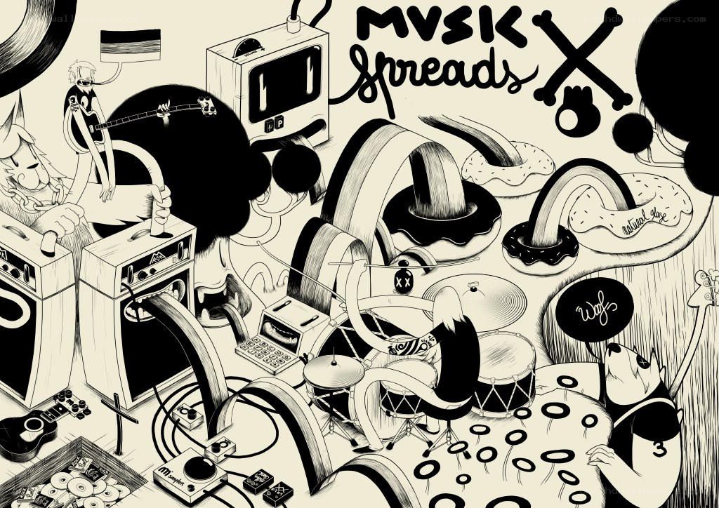 Music spreads illustration