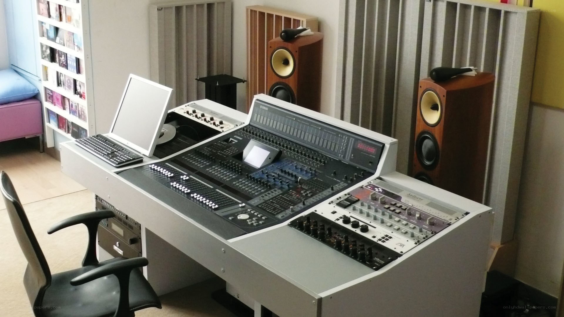 music studio control room