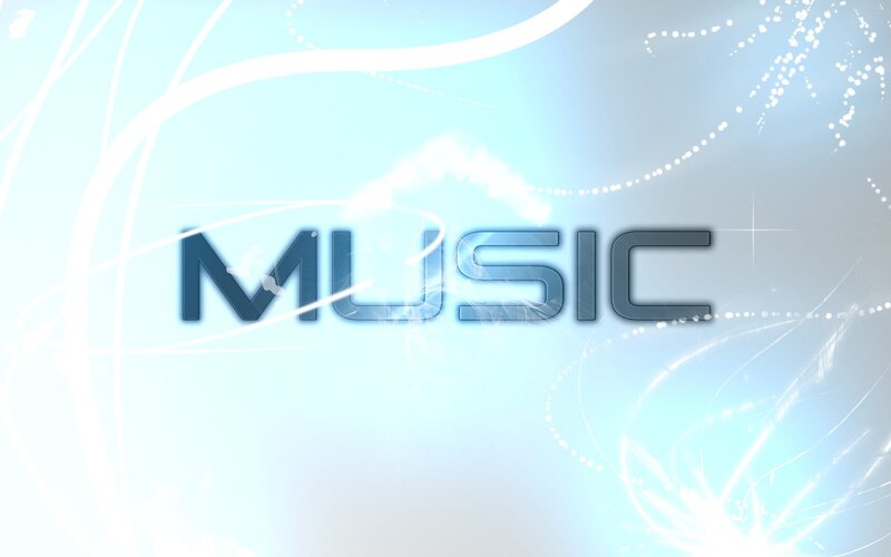 Music text on abstract background