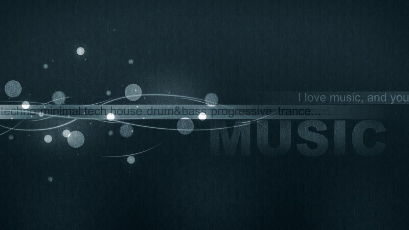 Music-themed Digital Art — Black, Calm