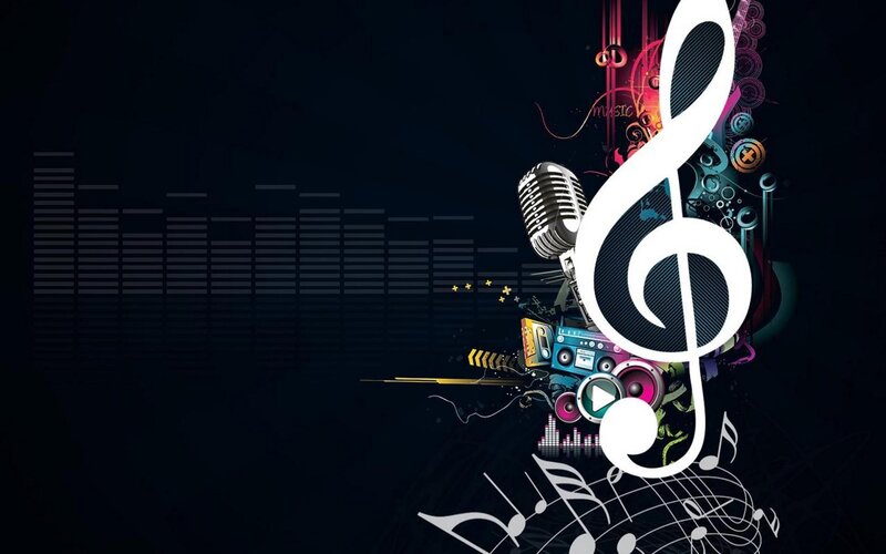 Music-themed Graphic — Black