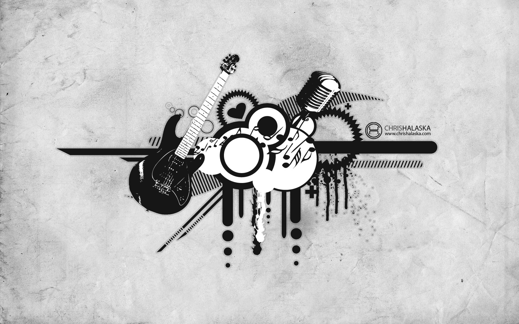 music-themed graphic design