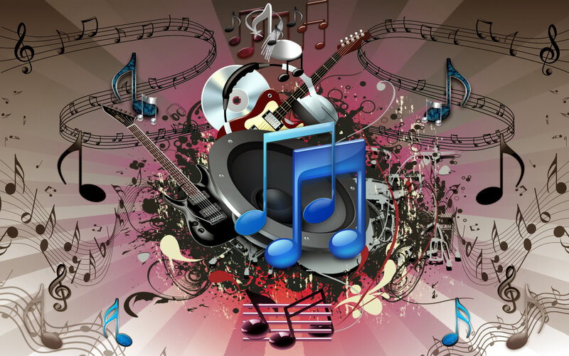 Music-themed Graphic — Pink