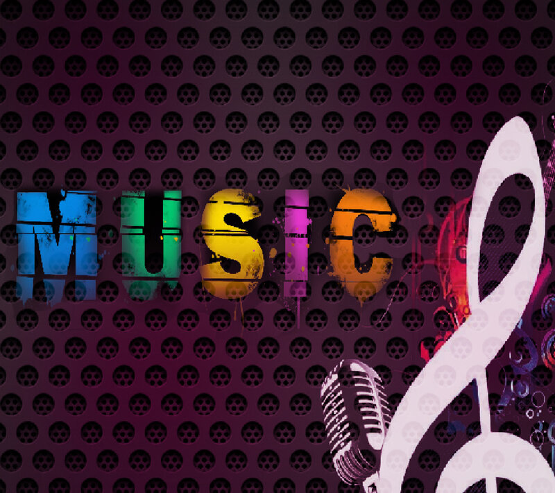 Music-themed Graphic — Purple
