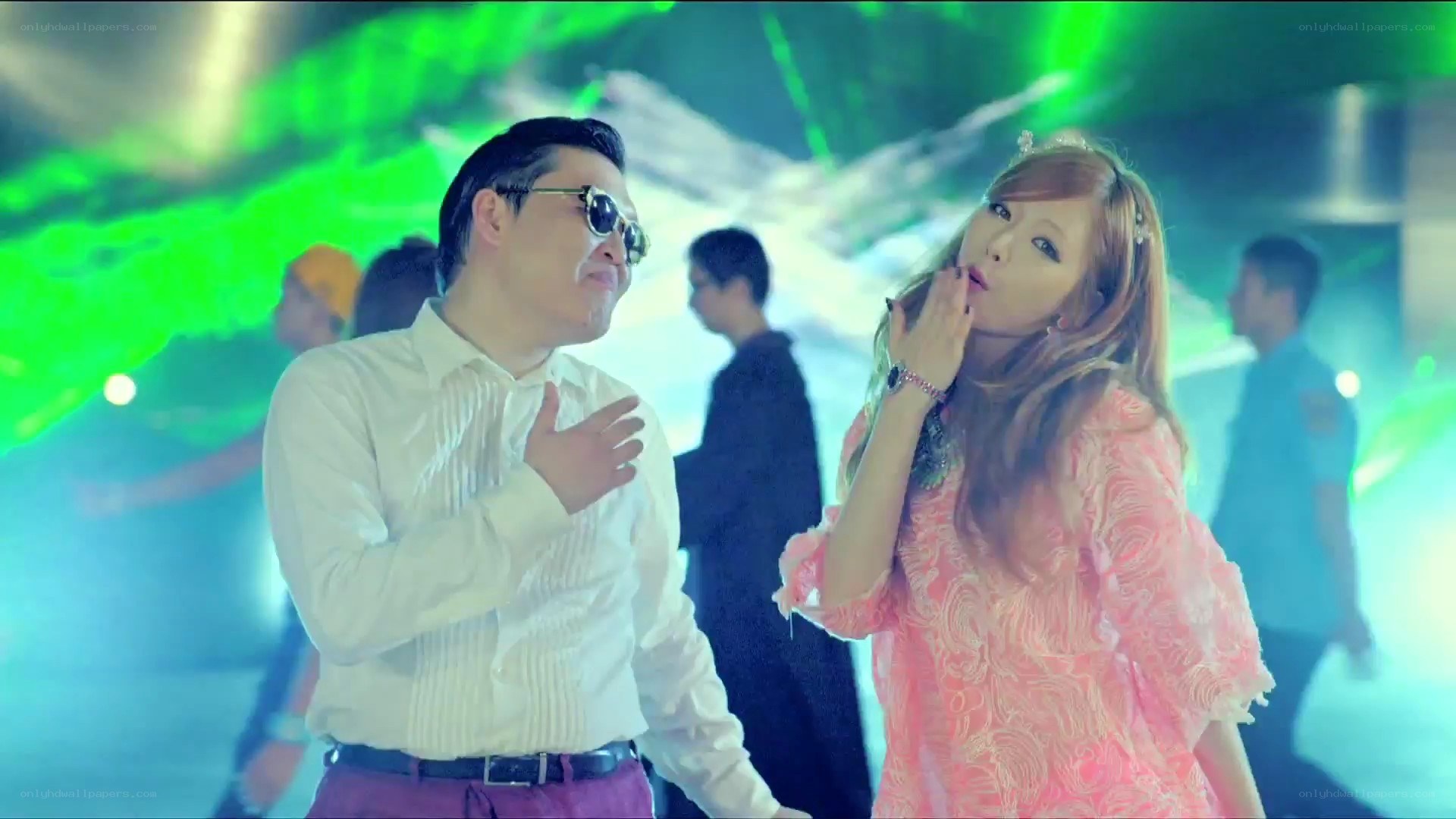 Music video dance scene