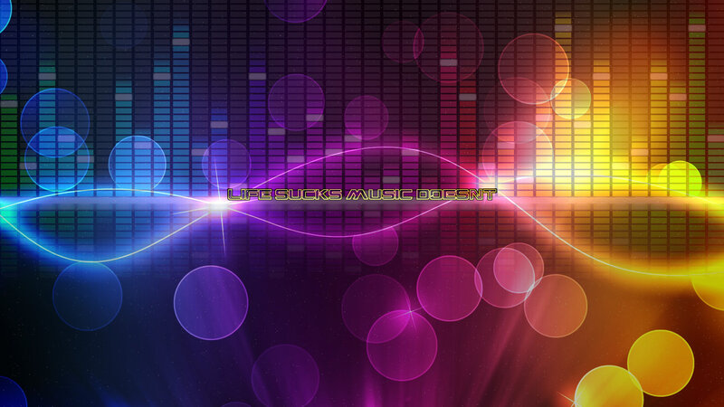 music visualizer with quote