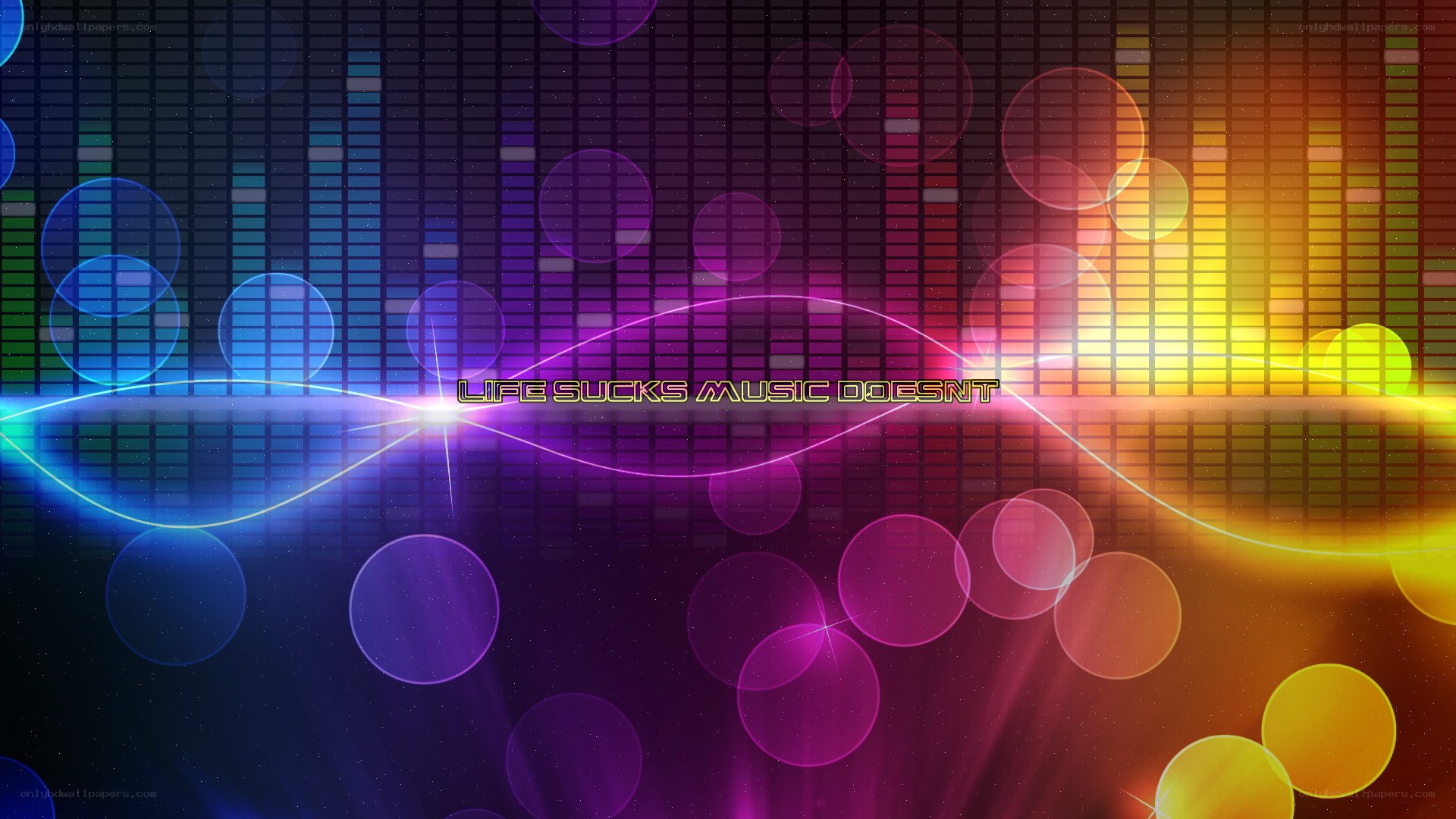 music visualizer with quote