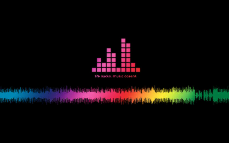 music visualizer with quote