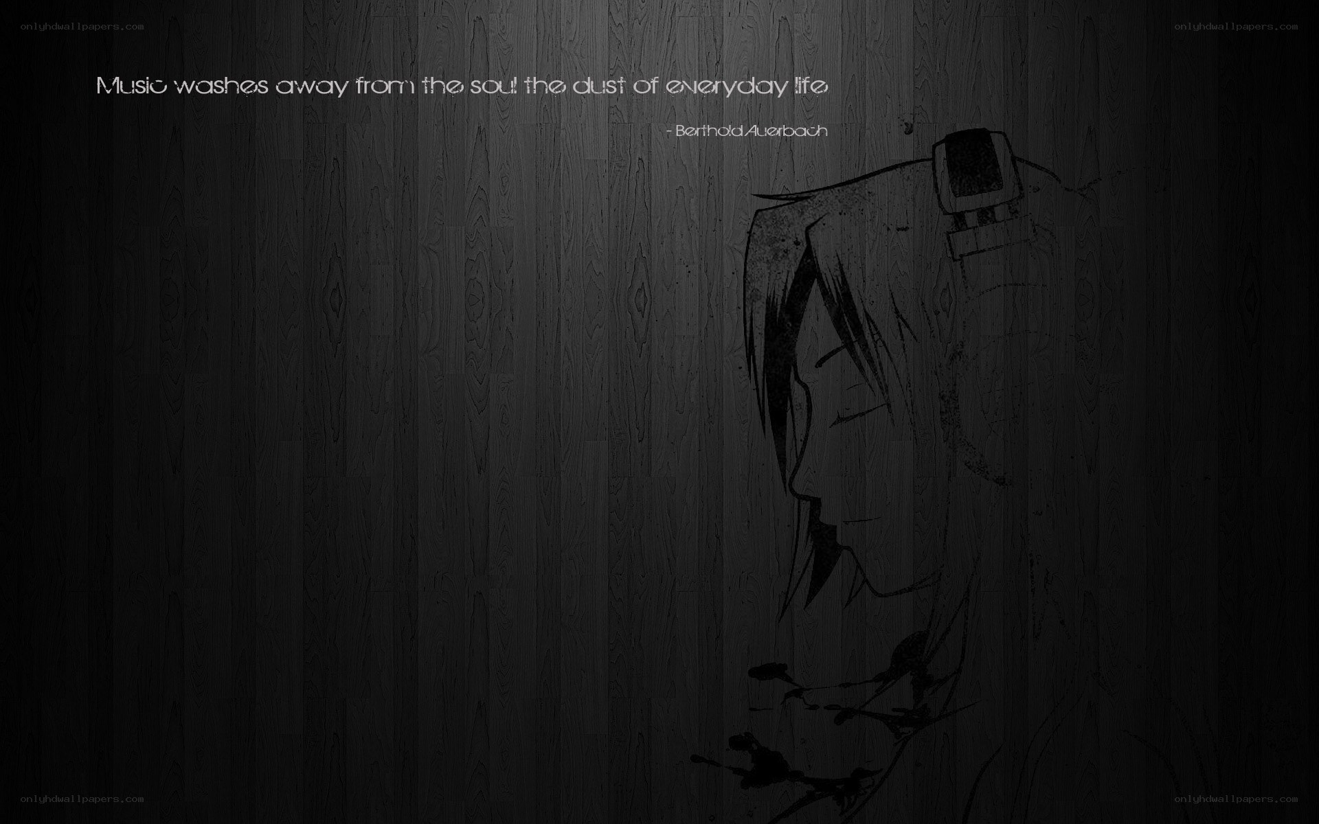 music washes away quote