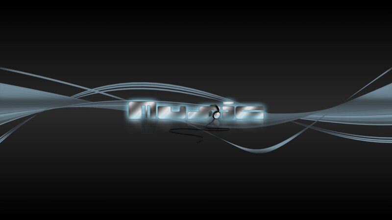 Music with headphones logo