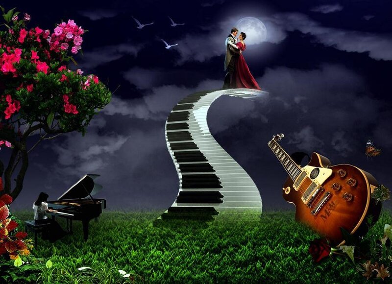 Musical fantasy landscape