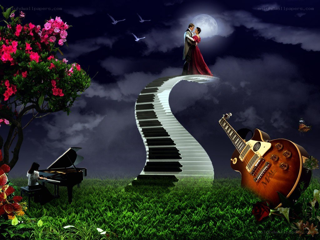 Musical fantasy landscape