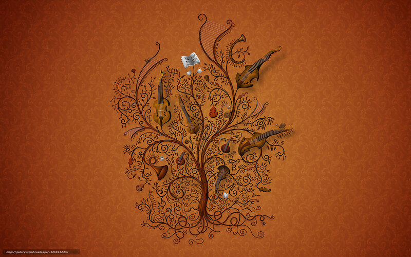 Musical Instrument Tree — Brown