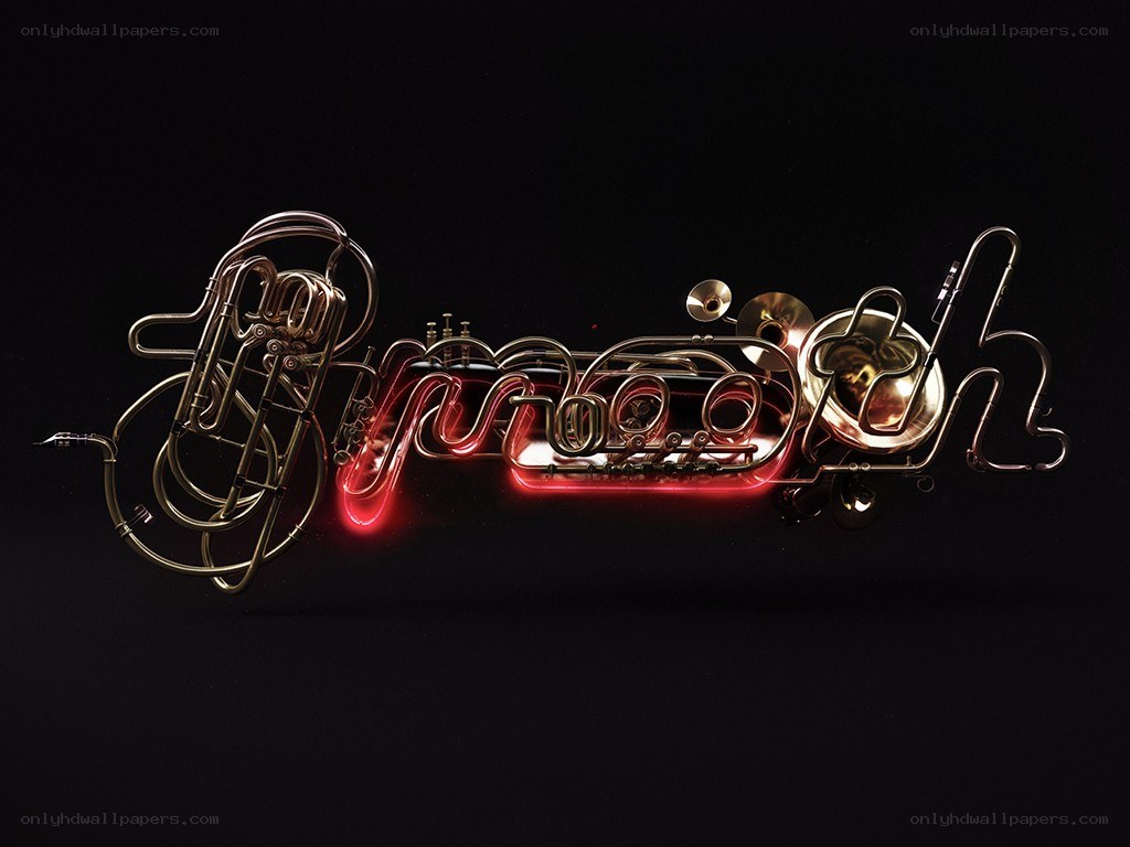 Musical instrument typography
