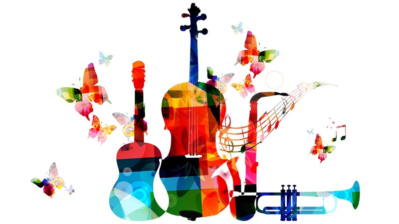 Musical Instruments and Butterflies