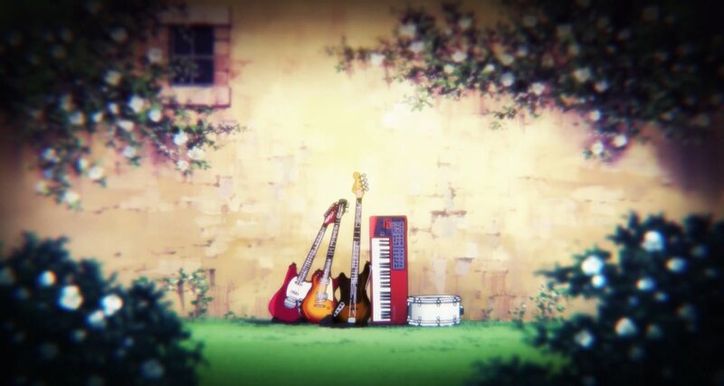 Musical Instruments on Grass — Green